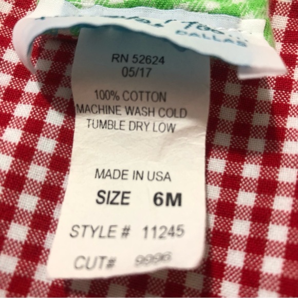 FUNTASIA TOO Reversible Plaid Christmas Longall Romper, Baby Boy 6M - Picture 6 of 8